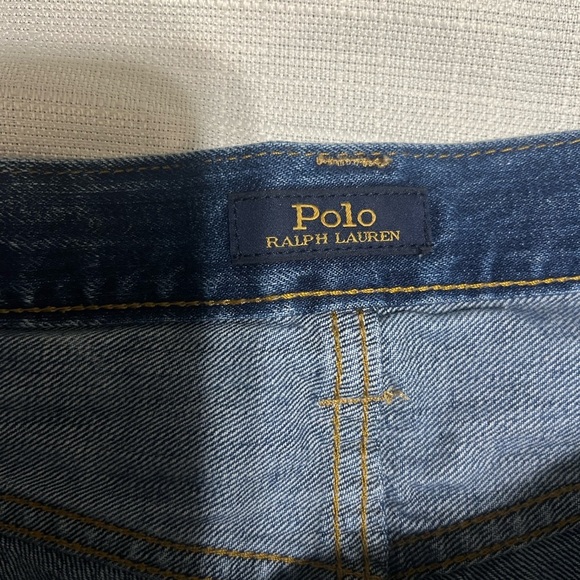 Polo Ralph Lauren Blue Low Rise Y2K Denim Shorts Size 28 - Picture 2 of 10